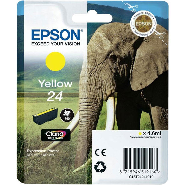 CARTUCCIA GIALLO SERIE T24 ELEPHANT