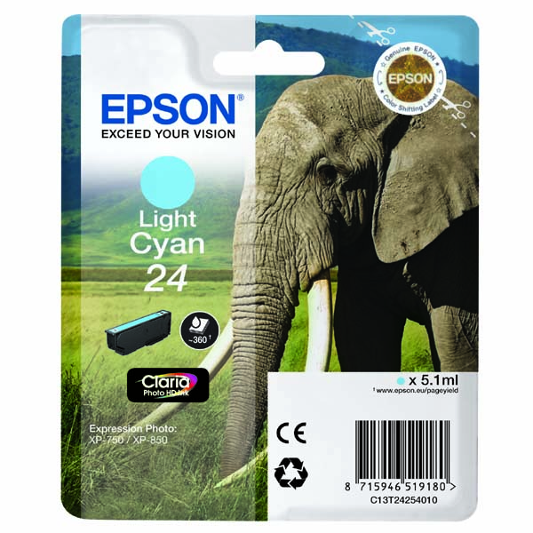 CARTUCCIA LIGHT-CIANO (CIANO CHIARO) SERIE T24 ELEPHANT